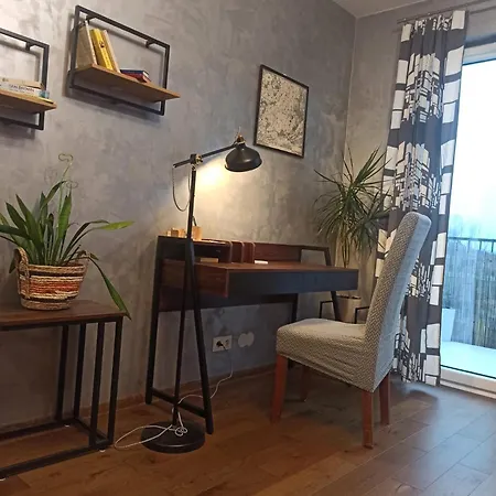 Sunny Corner In Bialoleka With One Double Bed