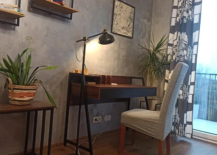 Sunny Corner In Bialoleka With One Double Bed